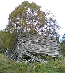 Sehr altes Holzhaus